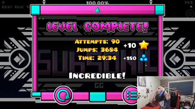 [NEW HARDEST] SubSonic by Viprin and More (Extreme Demon) | Geometry Dash смотреть онлайн