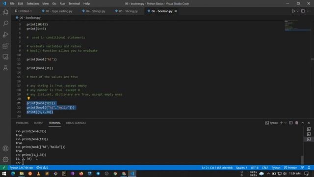 06 Boolean - Python смотреть онлайн