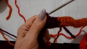 Вязание крючком. Правила вязания в технике интарсия крючком. МК.