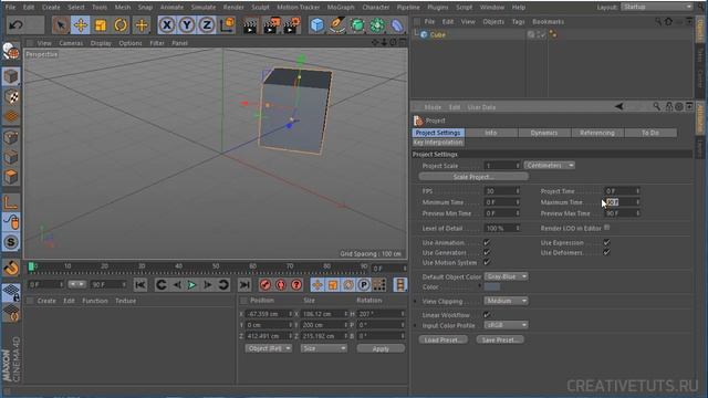 Бесплатный видеокурс по Cinema 4D - Урок 1 - Интерфейс Cinema 4D смотреть онлайн