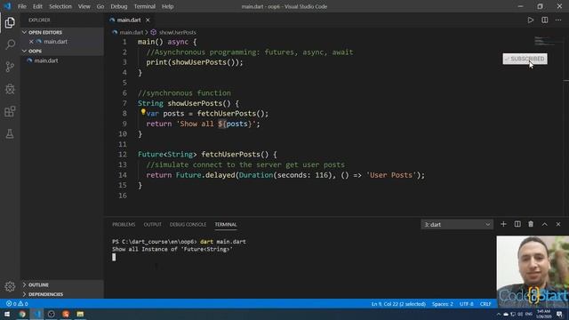 52- Dart asynchronous programming futures, async, await (Arabic) смотреть онлайн