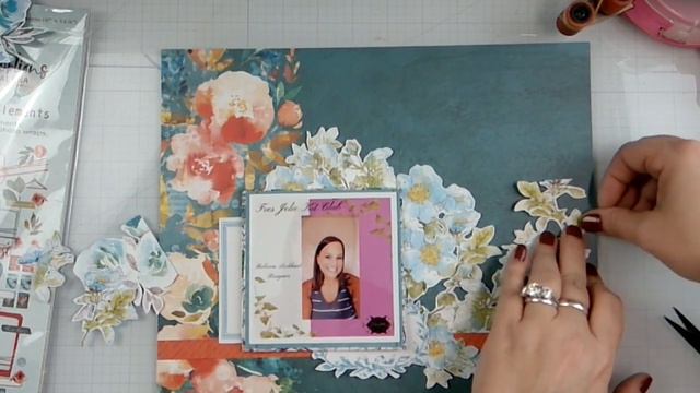Tres Jolie DT February 2024 Card Kit 12x12 Layout