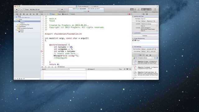 5 Objective-c alapok változók variables смотреть онлайн