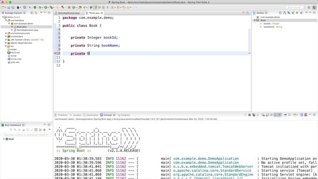 Spring Boot In Sinhala Tutorial #2 - Create Model Class