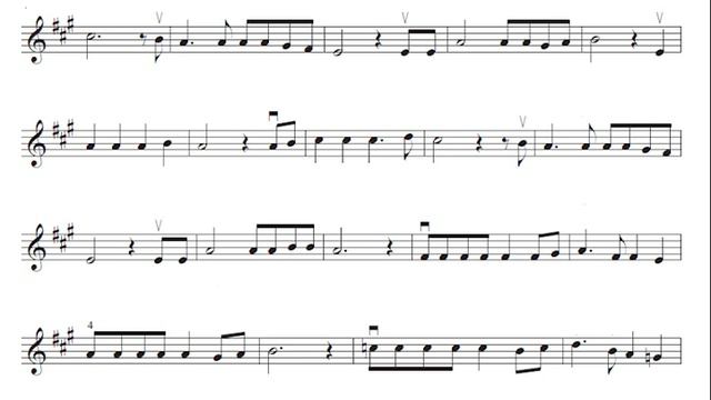 Petit Papa Noël - Violon débutant - Chanson de Noël avec Partition смотреть онлайн
