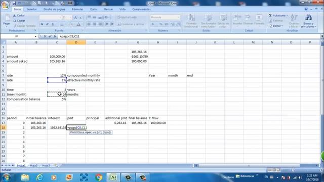 Amortization Calculator Excel |Compensating Balance| смотреть онлайн