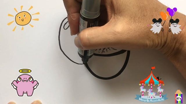 How To Draw Cute Kiwifruit | рисуем киви для детей | Bolalar uchun kivi rasm chizish смотреть онлайн
