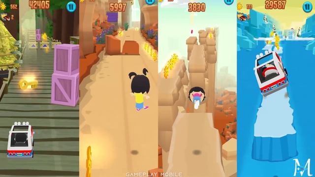 Tag with Ryan Kaji vs Emma vs Kate vs Combo Panda - Run GamePlay смотреть онлайн