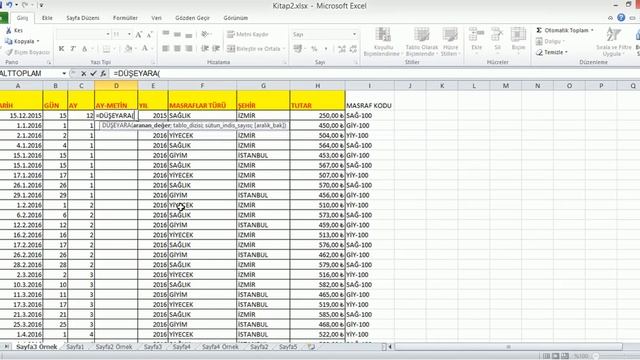 Hesap Tablosu (Excel, LibreOffice Calc) Eğitim Bölüm 9 - Yararlı Metin Fonksiyonları смотреть онлайн