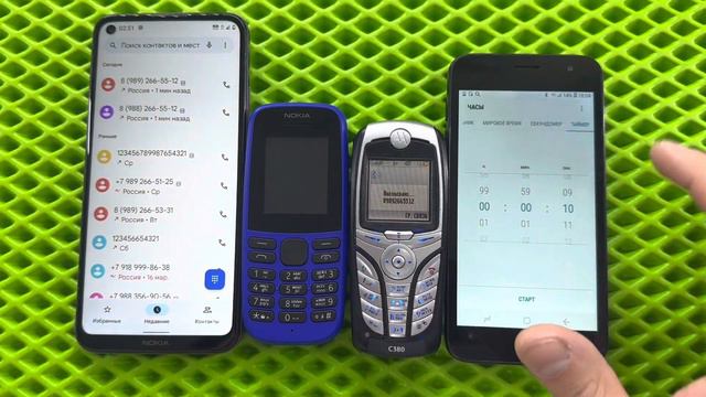 Clock Alarm Timer Calls/ Nokia 5.4, Nokia 105, Motorola C380, Samsung Galaxy J260F/ Incoming Calls смотреть онлайн