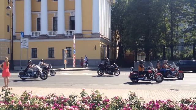 мото парад в СПб 2 часть 12/08/14 смотреть онлайн