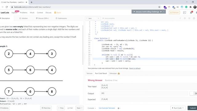 2. Add Two Numbers | LEET CODE | COMPETITIVE CODING QUESTIONS смотреть онлайн