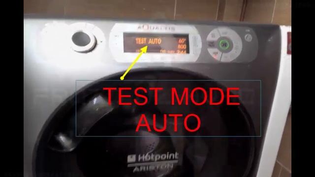 TEST MODE AUTO LAVE LINGE HOTPOINT ARISTON aqualtis 11 kg смотреть онлайн