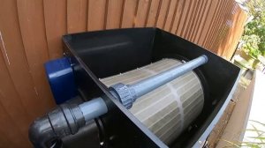 Барабанный фильтр, УЗВ для пруда с рыбами / drum filter for pond(filtreau) first month usage review