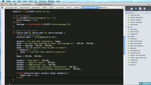 wp13 completed the contact page with all the php code смотреть онлайн