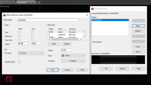 TUTORIAL AUTOCAD CARA MENGGUNAKAN MULTILINE смотреть онлайн