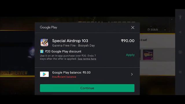 Fix Wrong Balance Showing in Free Fire | Insufficient Balance Google Play Error | Update Google Pla смотреть онлайн
