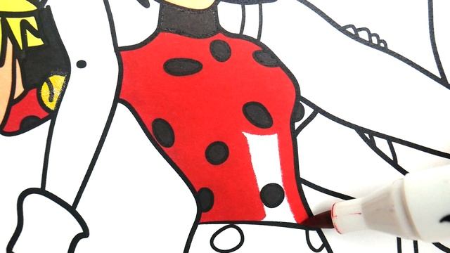 How To Color Miraculous Ladybug & Cat Noir | Miraculous Ladybug And Cat Noir Funny Coloring Book