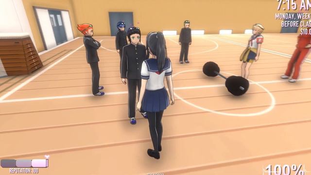 Elimination Method Concepts Asu Rito is crushed to death by 200 KG dumbbell?! | Yandere Simulator смотреть онлайн