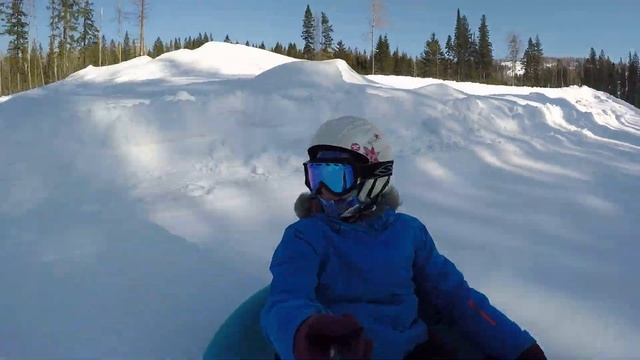 тюбинг (бублики) на горе Белая смотреть онлайн