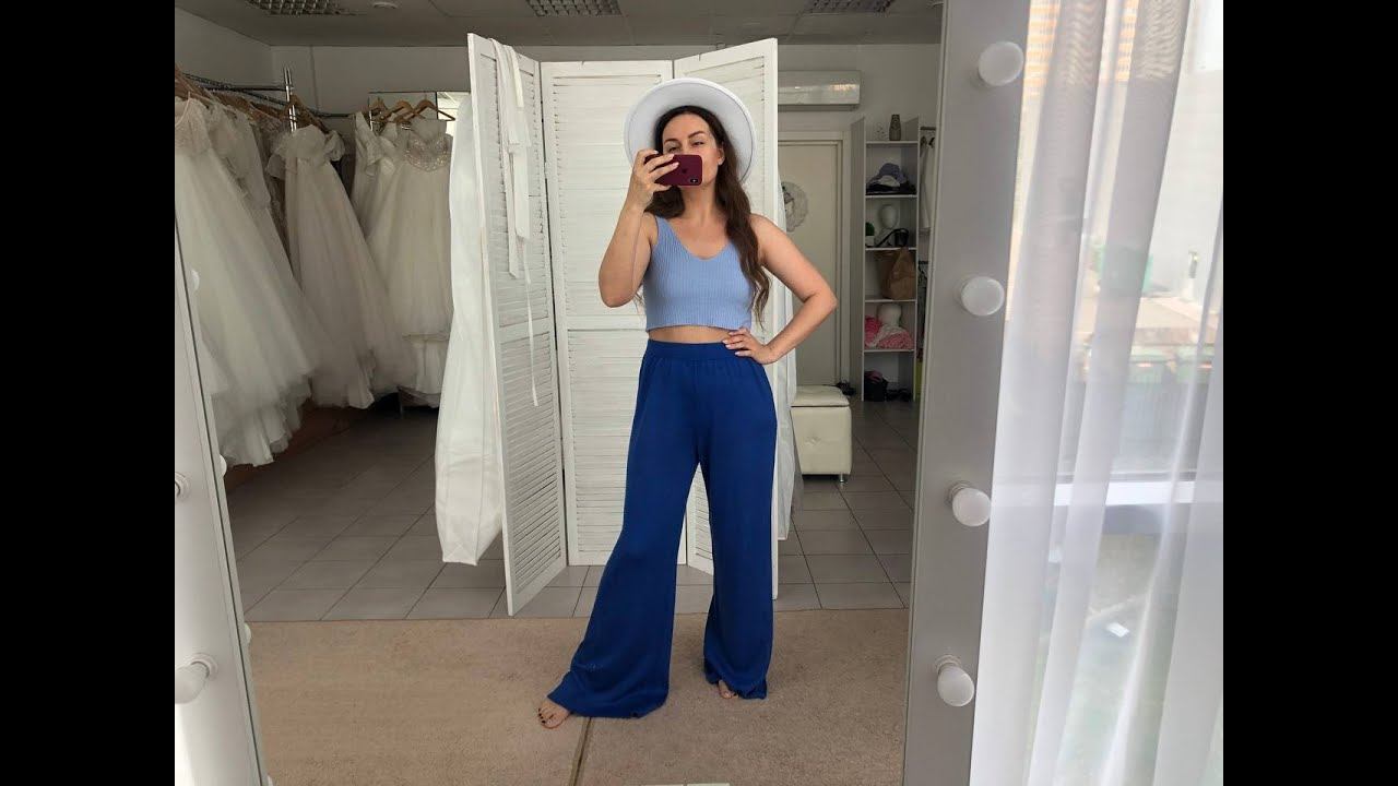 Брюки Палаццо. Вяжем на любой вязальной машине смотреть онлайн