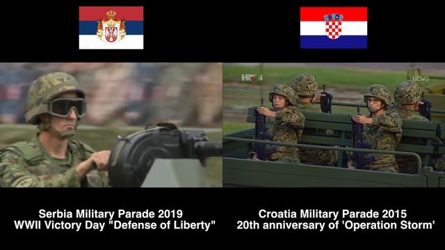 Hell March - Serbia and Croatia Military Parade Comparison (2K QHD) смотреть онлайн
