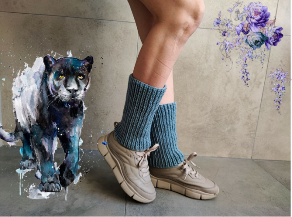 Гетры крючком простой способ