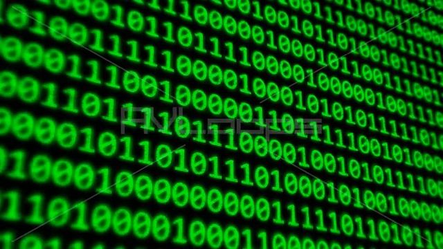 Binary Code Program Digits on Dark Computer Monitor Screen - IncrediVFX - AVloops смотреть онлайн