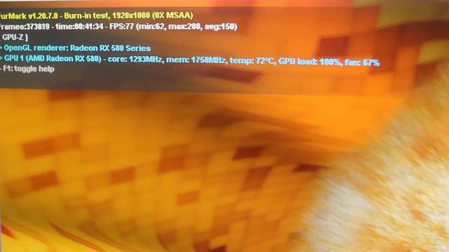 Тест RX 580 4GB Furmark CPU Z смотреть онлайн