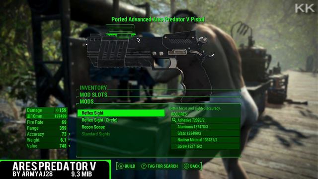 Fallout 4: ▶️Ares Predator V◀️ Mini Mod Showcase смотреть онлайн