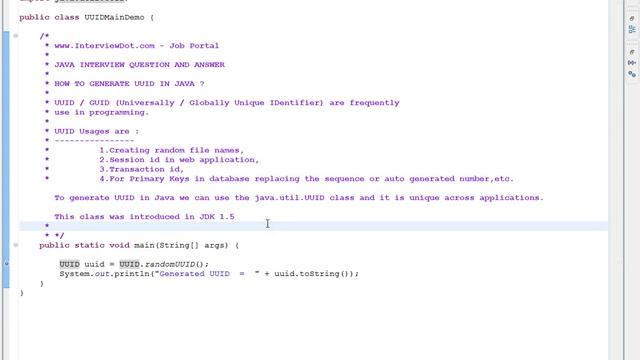 JAVA GENERATE UUID IN TAMIL смотреть онлайн