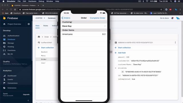 SwiftUI and Firebase tutorial, coffee App 50 of 51 смотреть онлайн