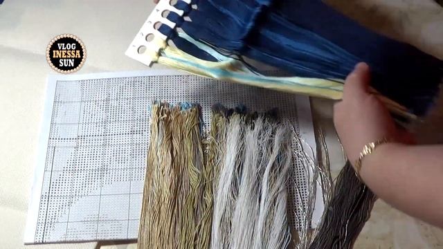 Покупки в магазине "Радуга вышивки". Обзор набора "К дальним берегам " , светящиеся нитки. смотреть онлайн