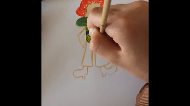 Рисуем весёлого клоуна. Урок рисования. смотреть онлайн