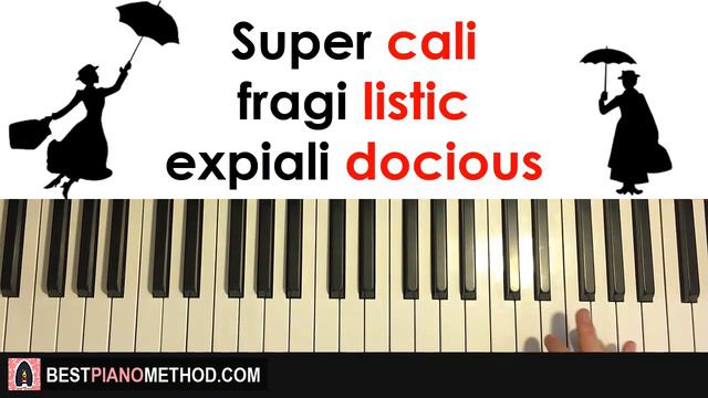 HOW TO PLAY - Mary Poppins - Supercalifragilisticexpialidocious (Piano Tutorial Lesson) смотреть онлайн