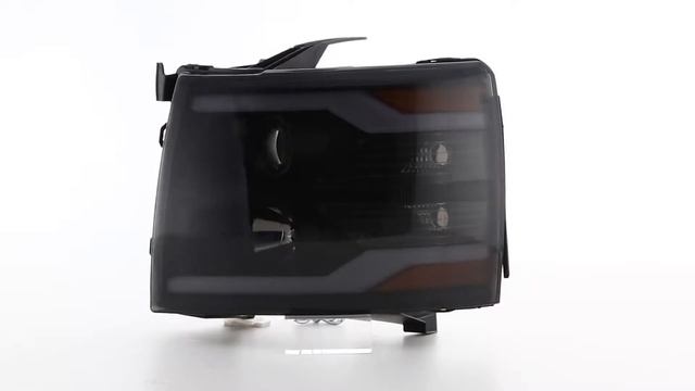 DNA Motoring 07-14 Chevy Silverado Black Smoked Amber Headlights смотреть онлайн