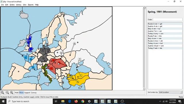 Diplomacy - Austria opening strategy смотреть онлайн