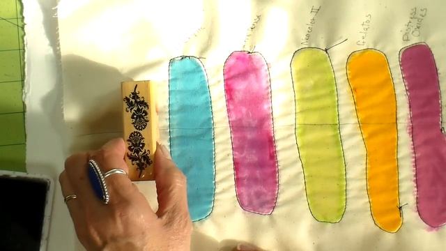 Textile Medium Tutorial, Golden CAG900 Fabric Medium, Painting on Fabric смотреть онлайн