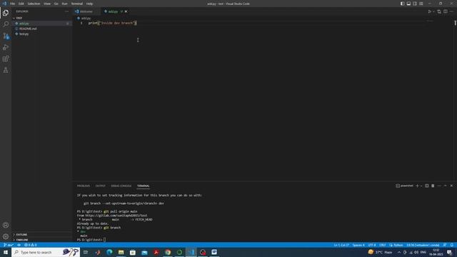 Create a branch and merge with main/master смотреть онлайн