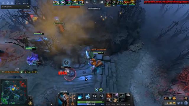 Lanaro 7,5 k MMR Plays Magnus in 6k smurf Dota 2 смотреть онлайн