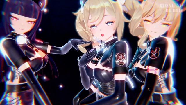 【Genshin Impact MMD／4K／60FPS】Barbara × Yunjin × Ayaka × Yoimiya【GIRLS】