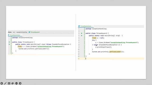 throws keyword - Exception Handling смотреть онлайн