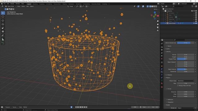 Blender - How to make Air Bubbles in Liquid - Sparkling Water смотреть онлайн