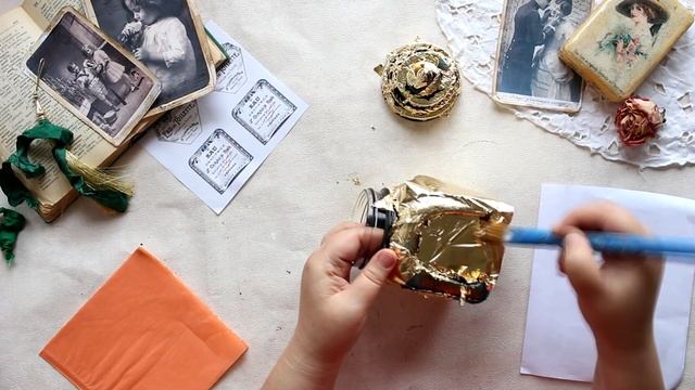 Мастер класс Flacon de parfum Хранитель Ароматов Декор стеклянной банки от Виктории Минаевой. смотреть онлайн