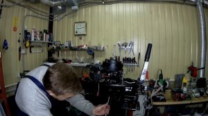 Хайди 9,9 дым и замена прокладки блок/дейдвуд