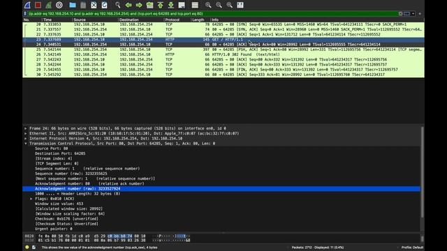 Wiresharking CURL - How a single GET request translates to 10 TCP Packets смотреть онлайн