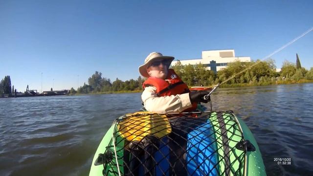 Intex Challenger K1 Kayak 1 Person Inflatable Kayak | Sailing Kite Powered Part 3 | Wind Energy Tes смотреть онлайн