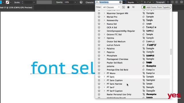 Working with Fonts in Adobe Illustrator CC смотреть онлайн
