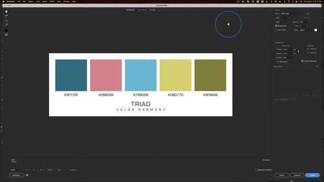 Illustrator Save for Web Settings смотреть онлайн