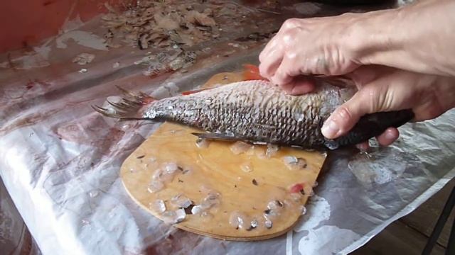 Лайфхак. Как быстро почистить Язей от чешуи. Без ножа, только руками))) смотреть онлайн